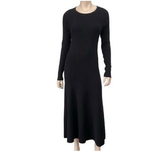 Halogen 1X Ribbed Cutout Maxi Sweater Dress